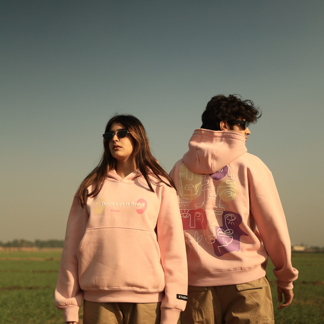 ARTISTIC HOODIE - POWDER PINK