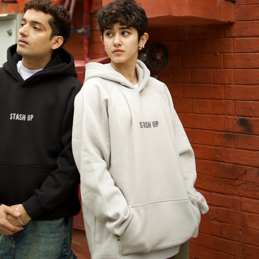 BASIC HOODIE-L.GREY