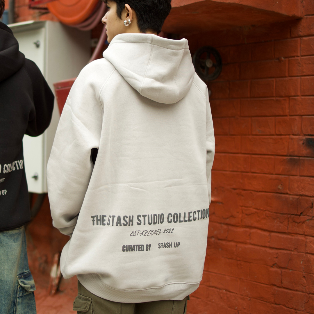 BASIC HOODIE-L.GREY