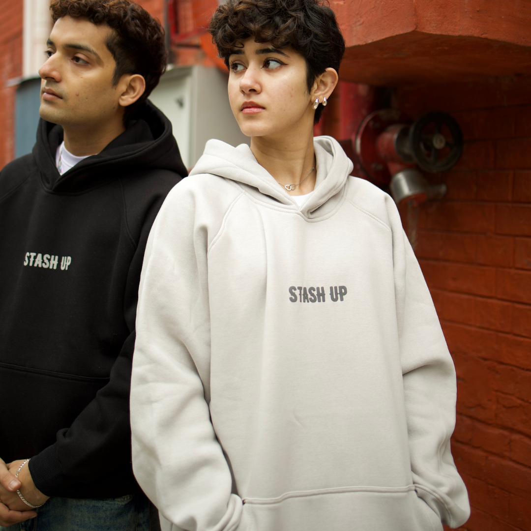 BASIC HOODIE-L.GREY