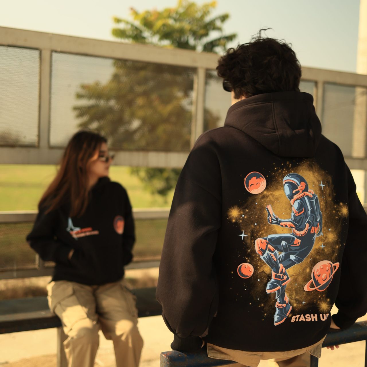 SPACE HOODIE-BLACK