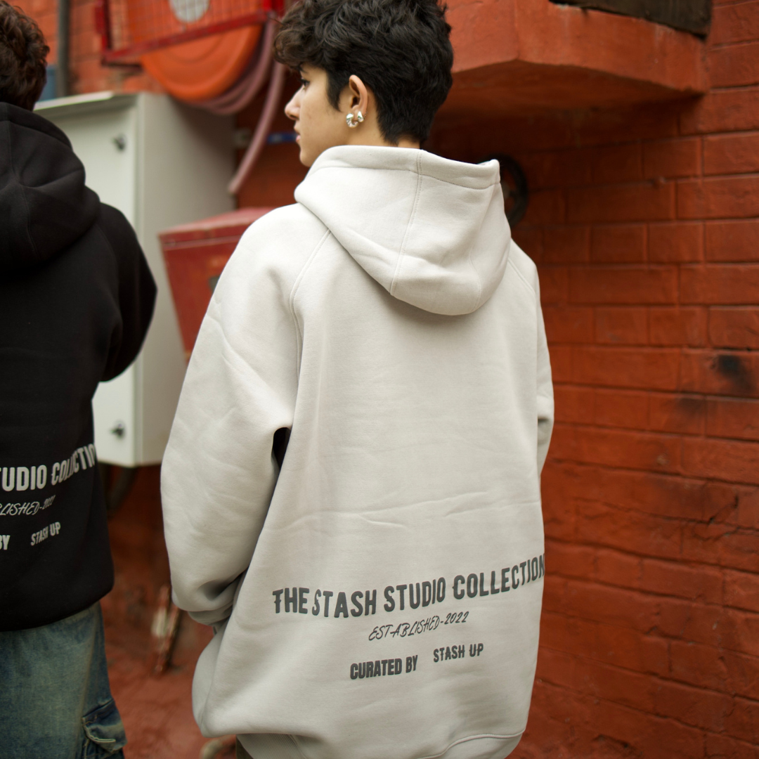 BASIC HOODIE-L.GREY