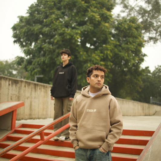 BASIC HOODIE-TAUPE