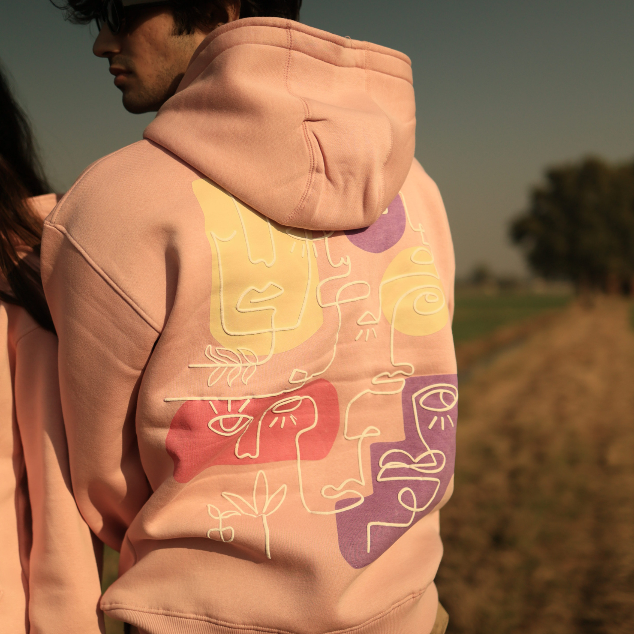 ARTISTIC HOODIE - POWDER PINK
