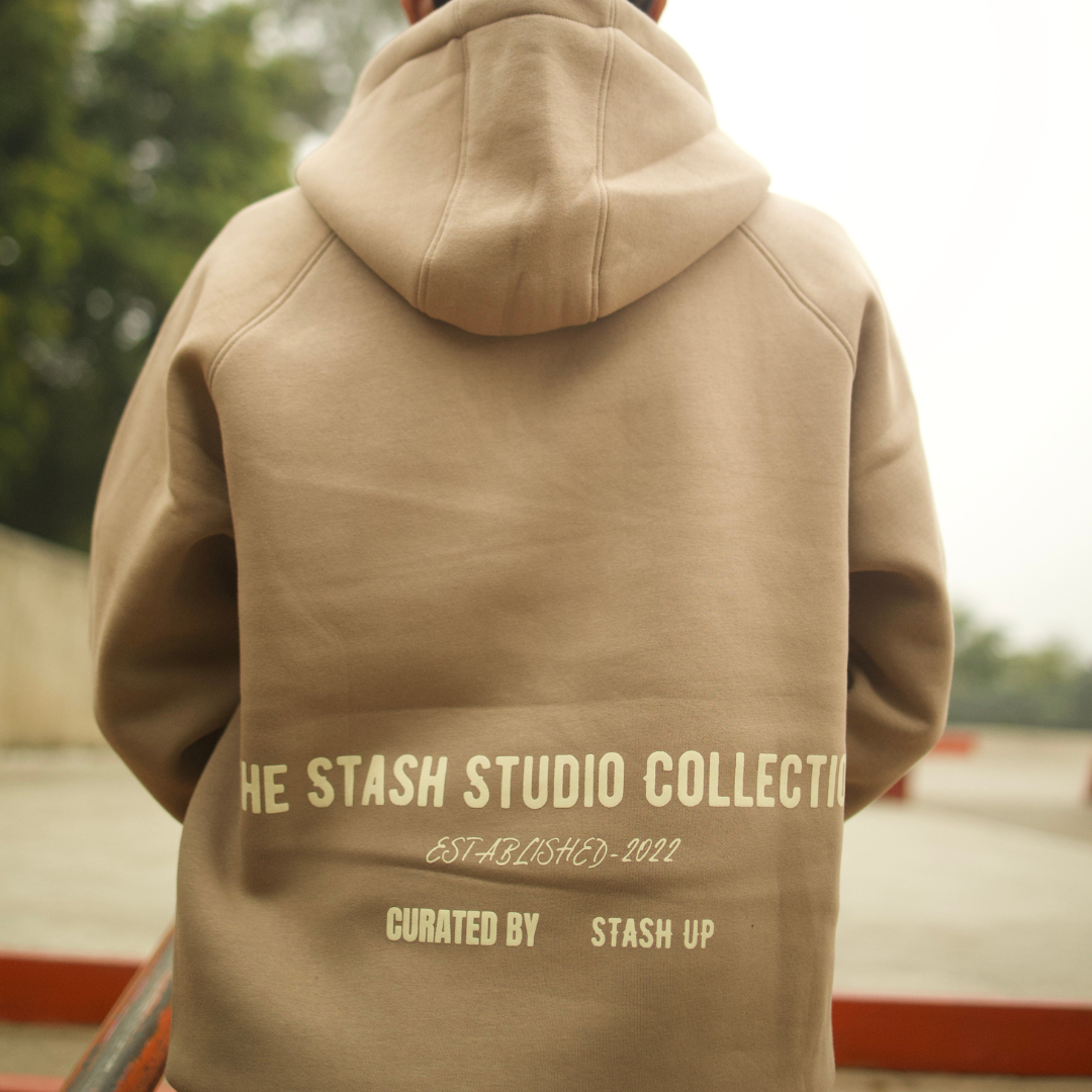 BASIC HOODIE-TAUPE