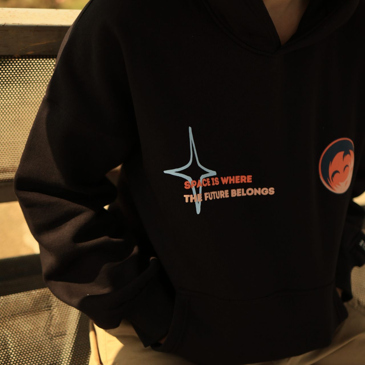 SPACE HOODIE-BLACK