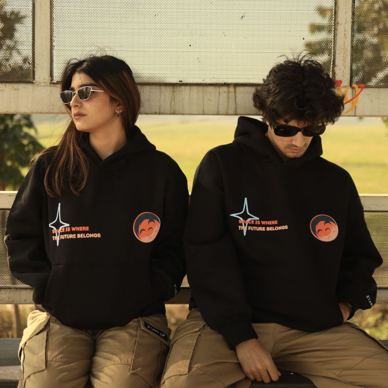SPACE HOODIE-BLACK